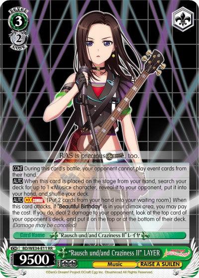 "Rausch und/and Craziness II" LAYER (BD/WE34-E11 RR) (Parallel Foil) [Morfonica x RAISE A SUILEN] - POKÉ JEUX