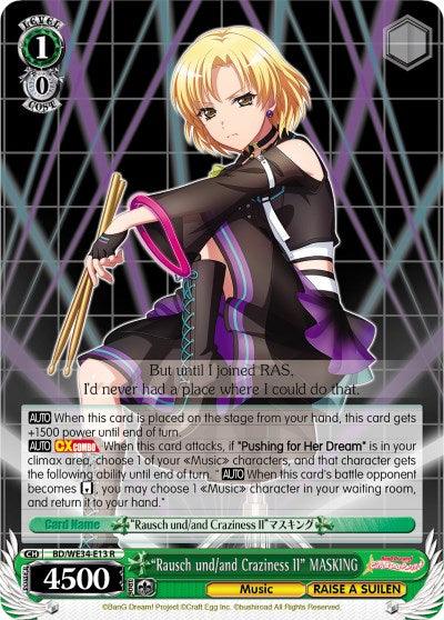 "Rausch und/and Craziness II" MASKING (BD/WE34-E13 R) (Parallel Foil) [Morfonica x RAISE A SUILEN] - POKÉ JEUX