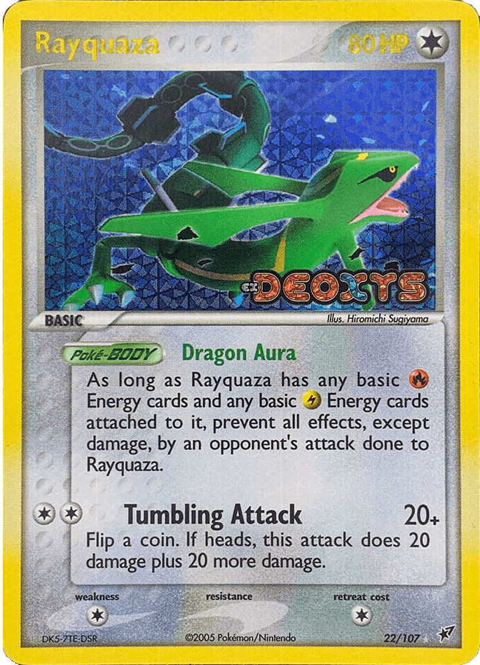 Rayquaza (22/107) (Stamped) [EX: Deoxys] - POKÉ JEUX