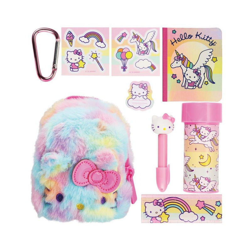 Real Littles Sanrio - Rainbow Hello Kitty Mini Backpack with 6 surprises - POKÉ JEUX - 630996254202