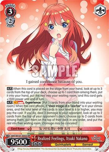 Realized Feelings, Itsuki Nakano (5HY/W101-E053 RR) [The Quintessential Quintuplets Movie] - POKÉ JEUX