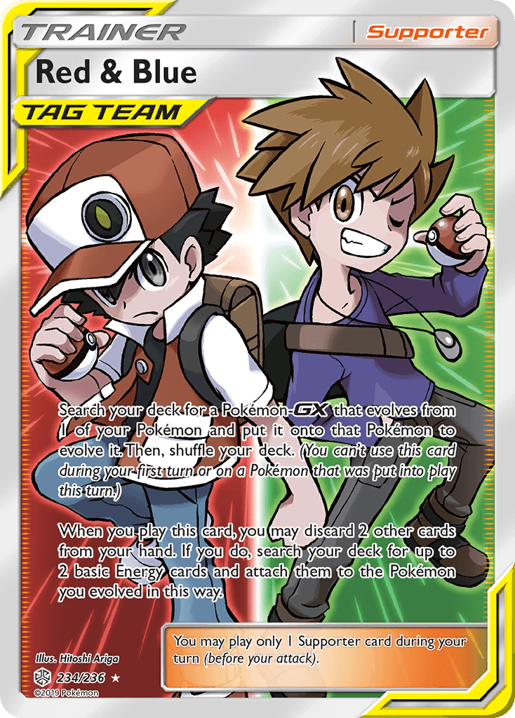 Red & Blue (234/236) [Sun & Moon: Cosmic Eclipse] - POKÉ JEUX