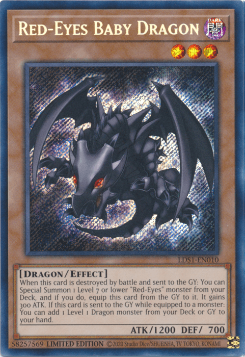 Red-Eyes Baby Dragon [LDS1-EN010] Secret Rare - POKÉ JEUX