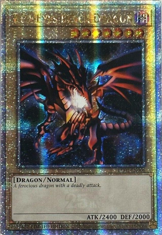 Red-Eyes Black Dragon (25th Anniversary) [LC01-EN006] Quarter Century Secret Rare - POKÉ JEUX