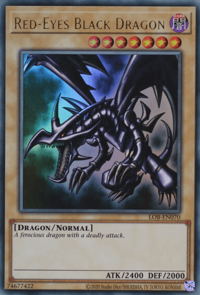 Red-Eyes Black Dragon (25th Anniversary) [LOB-EN070] Ultra Rare - POKÉ JEUX