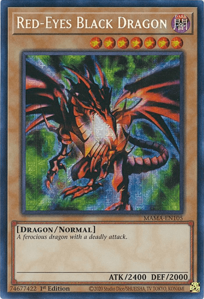 Red-Eyes Black Dragon [MAMA-EN105] Secret Pharaoh's Rare - POKÉ JEUX