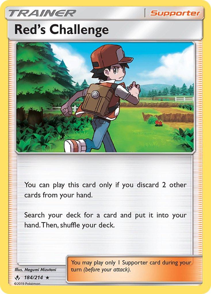 Red's Challenge (184/214) (Theme Deck Exclusive) [Sun & Moon: Unbroken Bonds] - POKÉ JEUX