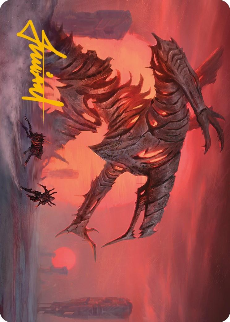 Red Sun's Zenith Art Card (Gold-Stamped Signature) [Phyrexia: All Will Be One Art Series] - POKÉ JEUX