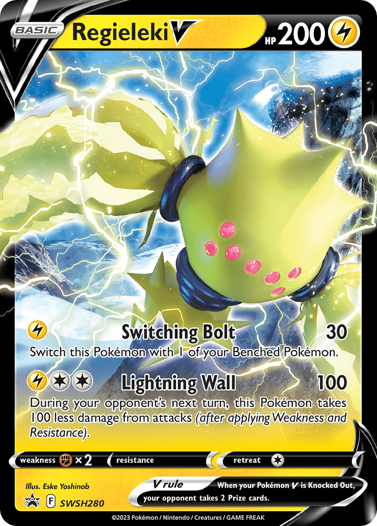 Regieleki V (SWSH280) (Jumbo Card) [Sword & Shield: Black Star Promos] - POKÉ JEUX