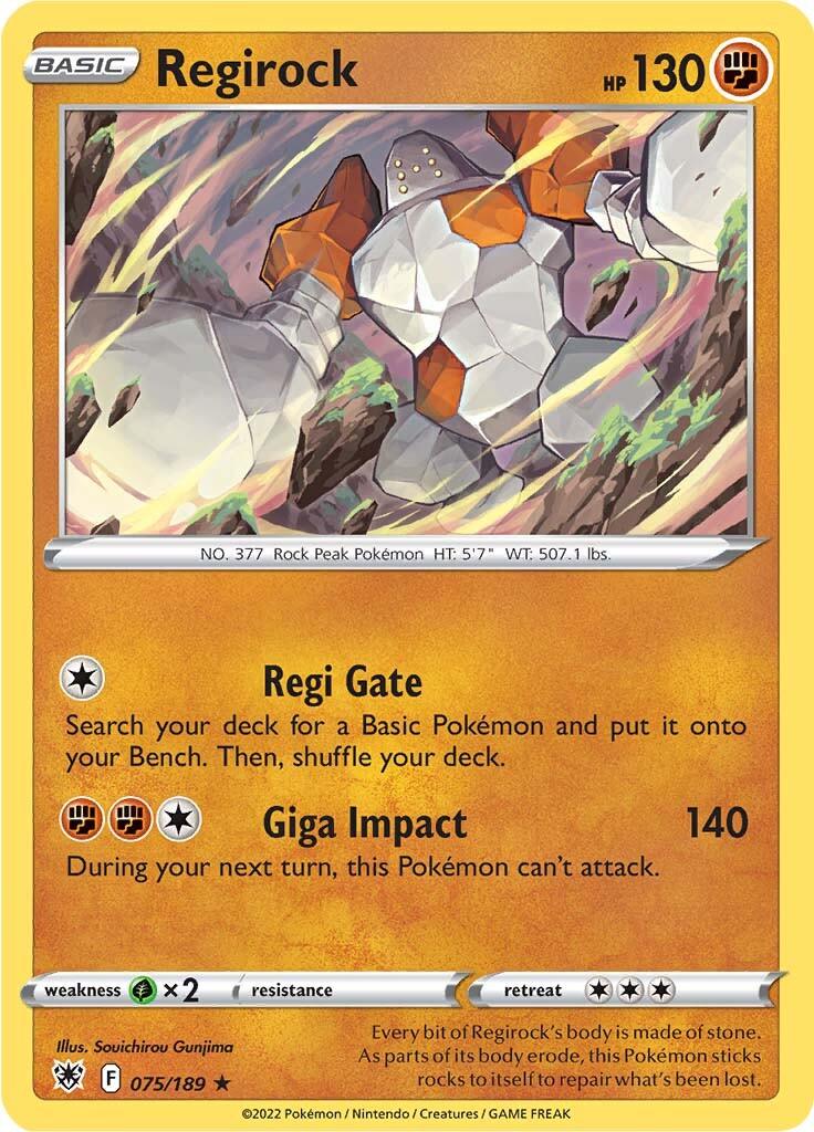 Regirock (075/189) [Sword & Shield: Astral Radiance] - POKÉ JEUX