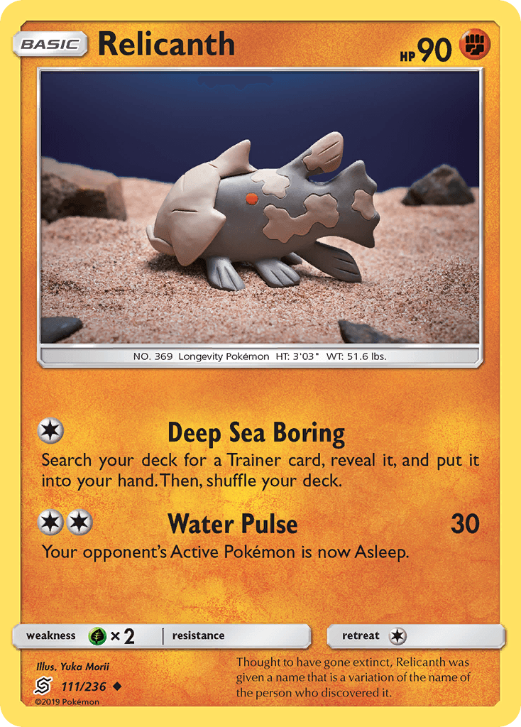 Relicanth (111/236) [Sun & Moon: Unified Minds] - POKÉ JEUX