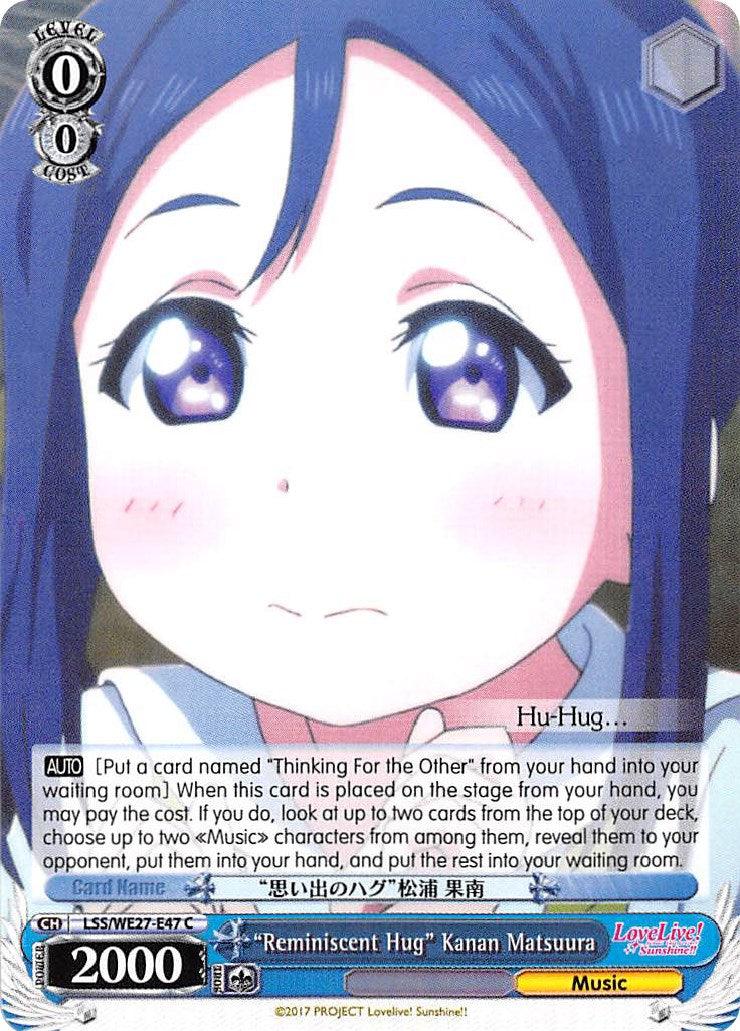 "Reminiscent Hug" Kanan Matsuura (LSS/WE27-E47 C) [Love Live! Sunshine!! Extra Booster] - POKÉ JEUX