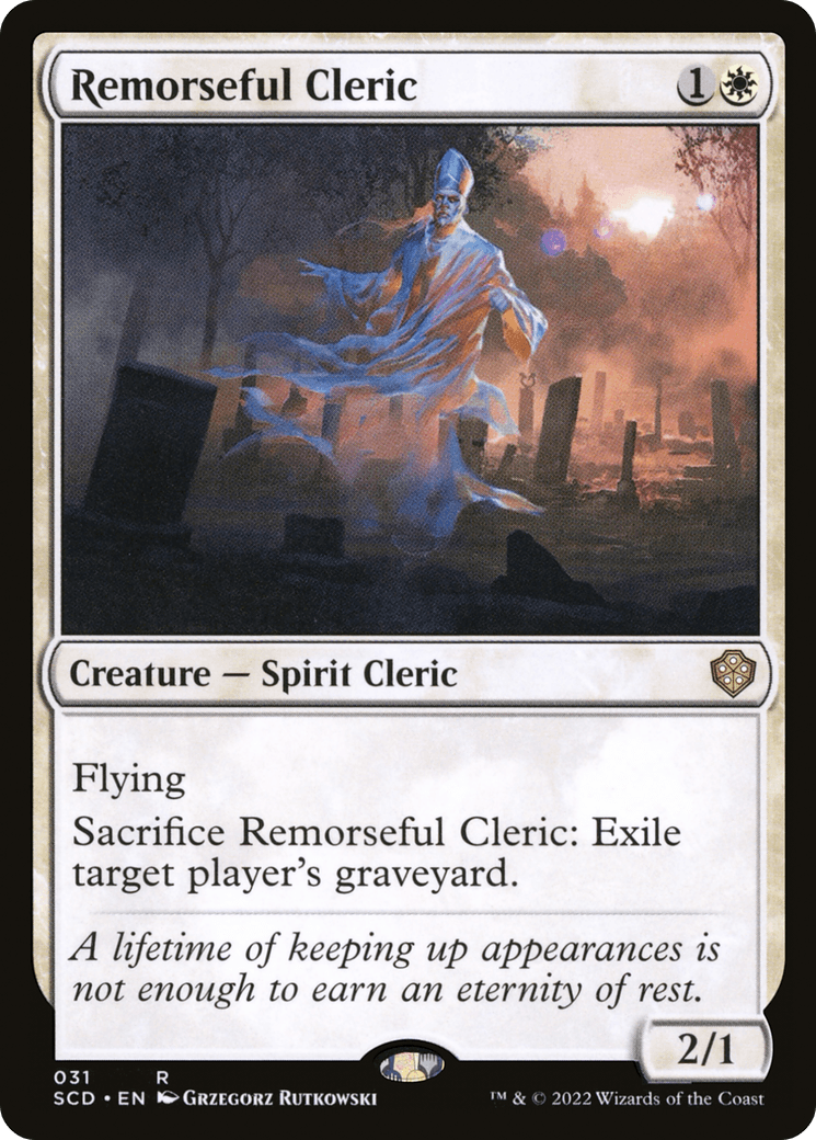 Remorseful Cleric [Starter Commander Decks] - POKÉ JEUX