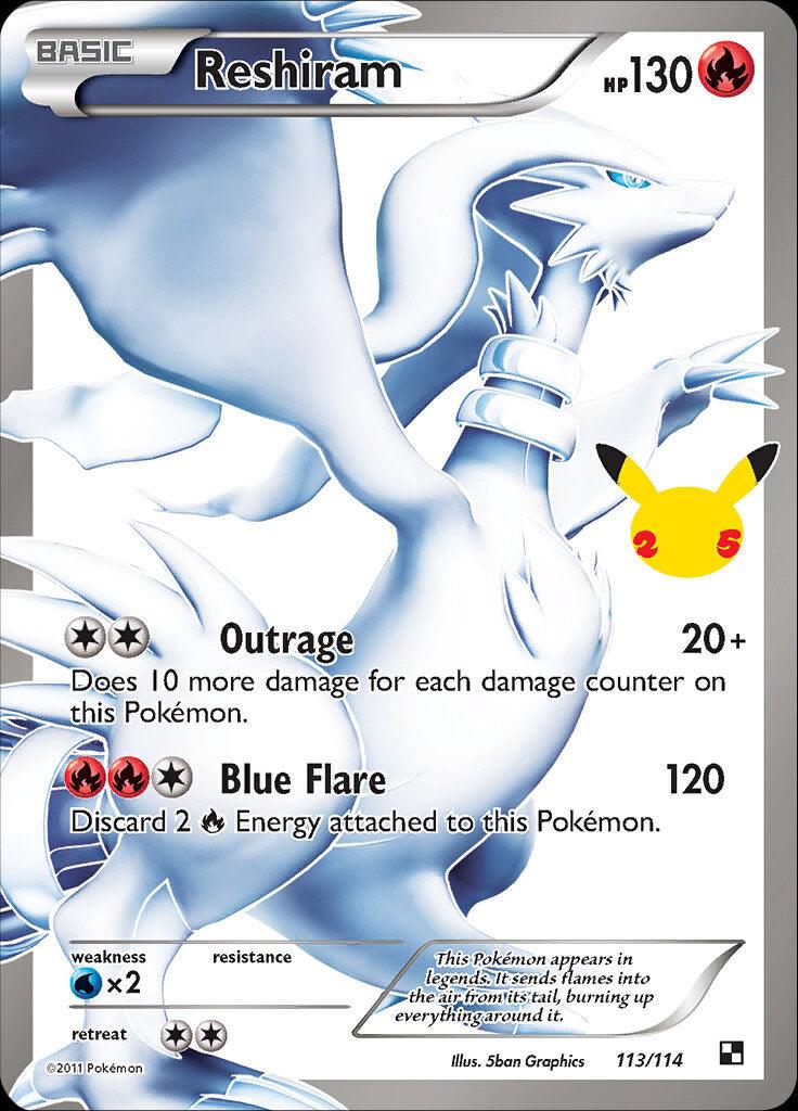 Reshiram (113/114) [Celebrations: 25th Anniversary - Classic Collection] - POKÉ JEUX