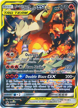 Reshiram & Charizard GX (SM201) (Jumbo Card) [Sun & Moon: Black Star Promos] - POKÉ JEUX