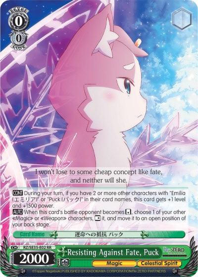 Resisting Against Fate, Puck (RZ/SE35-E02 RR) [Re:ZERO: The Frozen Bond] - POKÉ JEUX