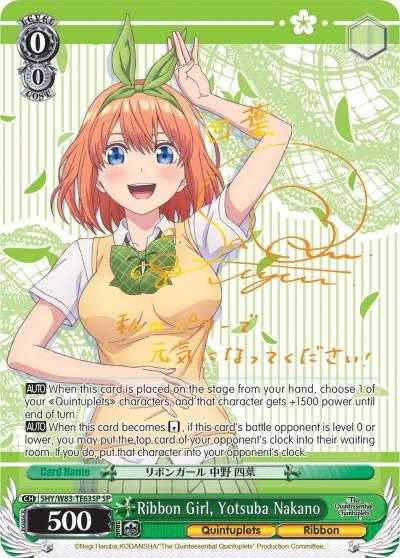 Ribbon Girl, Yotsuba Nakano (5HY/W83-TE63SP SP) [The Quintessential Quintuplets] - POKÉ JEUX