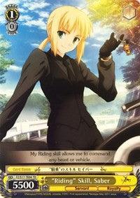 "Riding" Skill, Saber (FZ/S17-TE04 TD) [Fate/Zero] - POKÉ JEUX