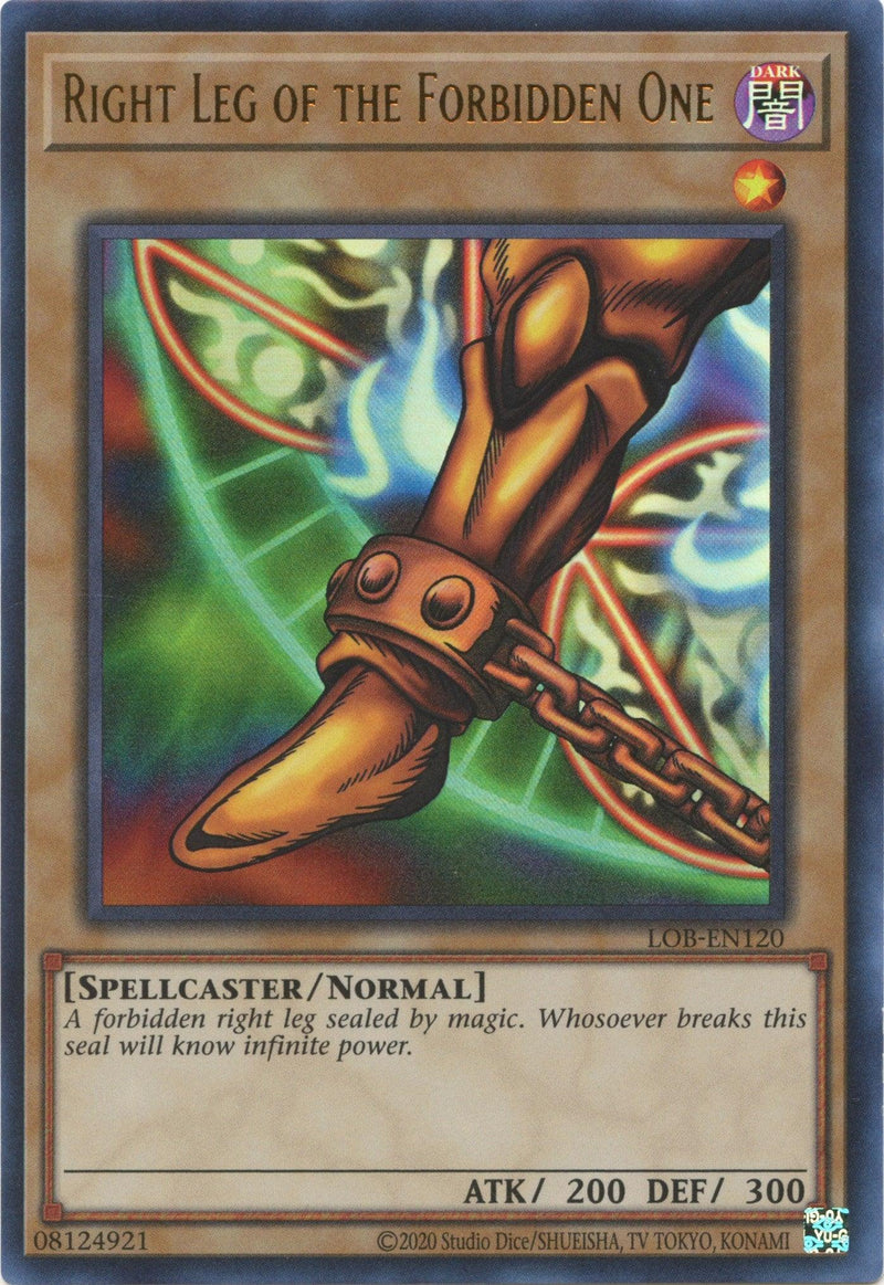 Right Leg of the Forbidden One (25th Anniversary) [LOB-EN120] Ultra Rare - POKÉ JEUX