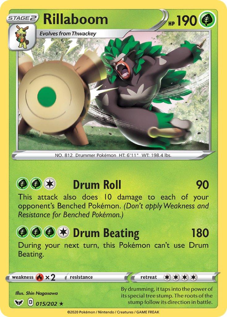 Rillaboom (015/202) (Cracked Ice Holo) (Theme Deck Exclusive) [Sword & Shield: Base Set] - POKÉ JEUX