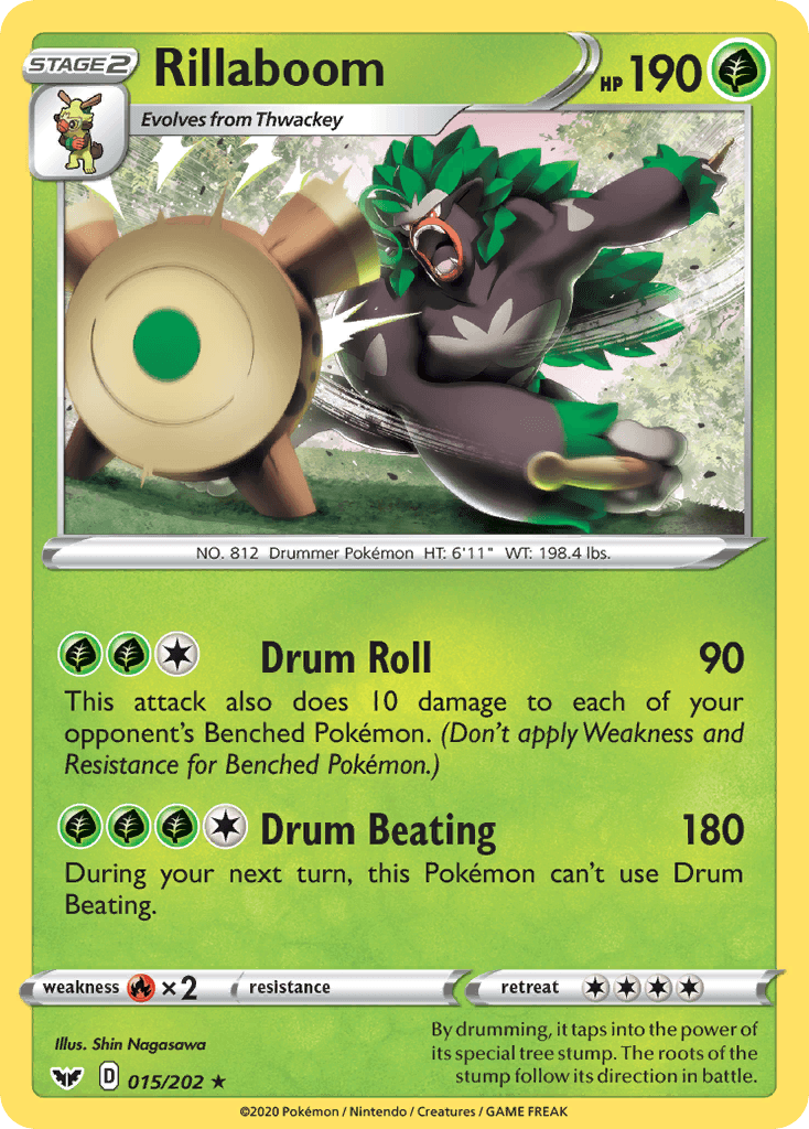 Rillaboom (015/202) [Sword & Shield: Base Set] - POKÉ JEUX