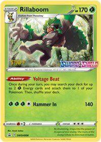 Rillaboom (SWSH006) (Staff Prerelease Promo) [Sword & Shield: Black Star Promos] - POKÉ JEUX