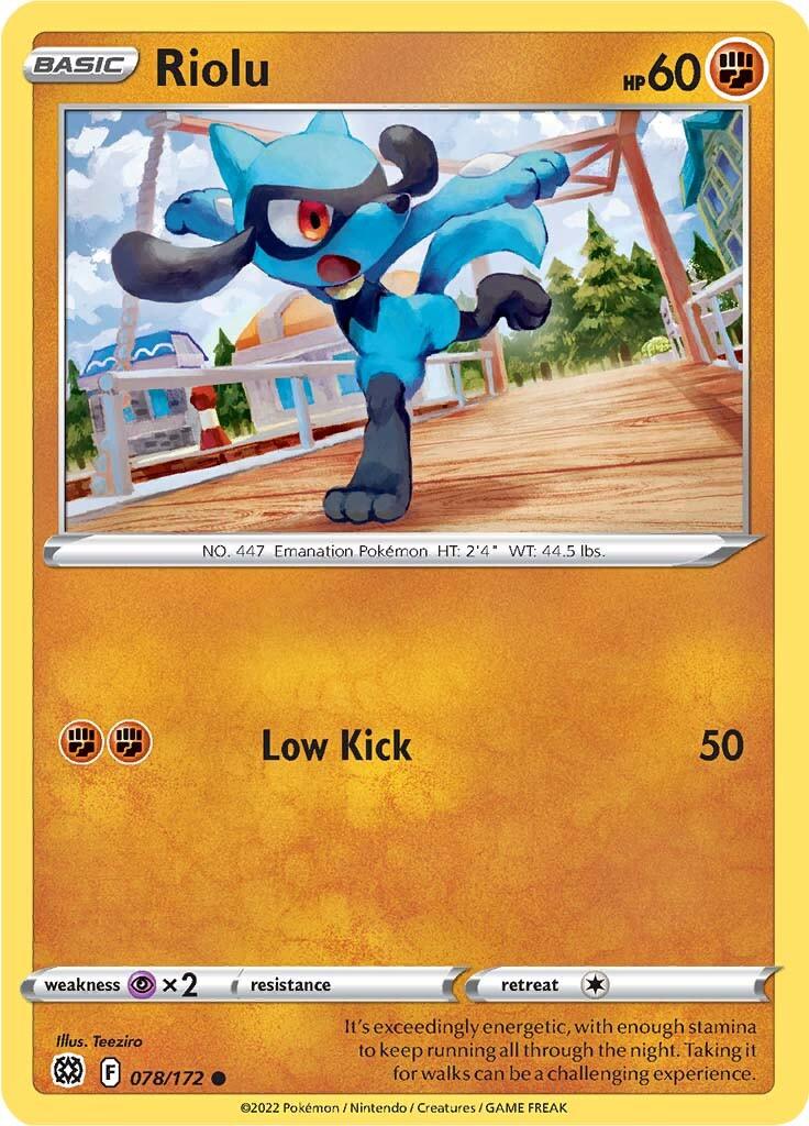 Riolu (078/172) [Sword & Shield: Brilliant Stars] - POKÉ JEUX