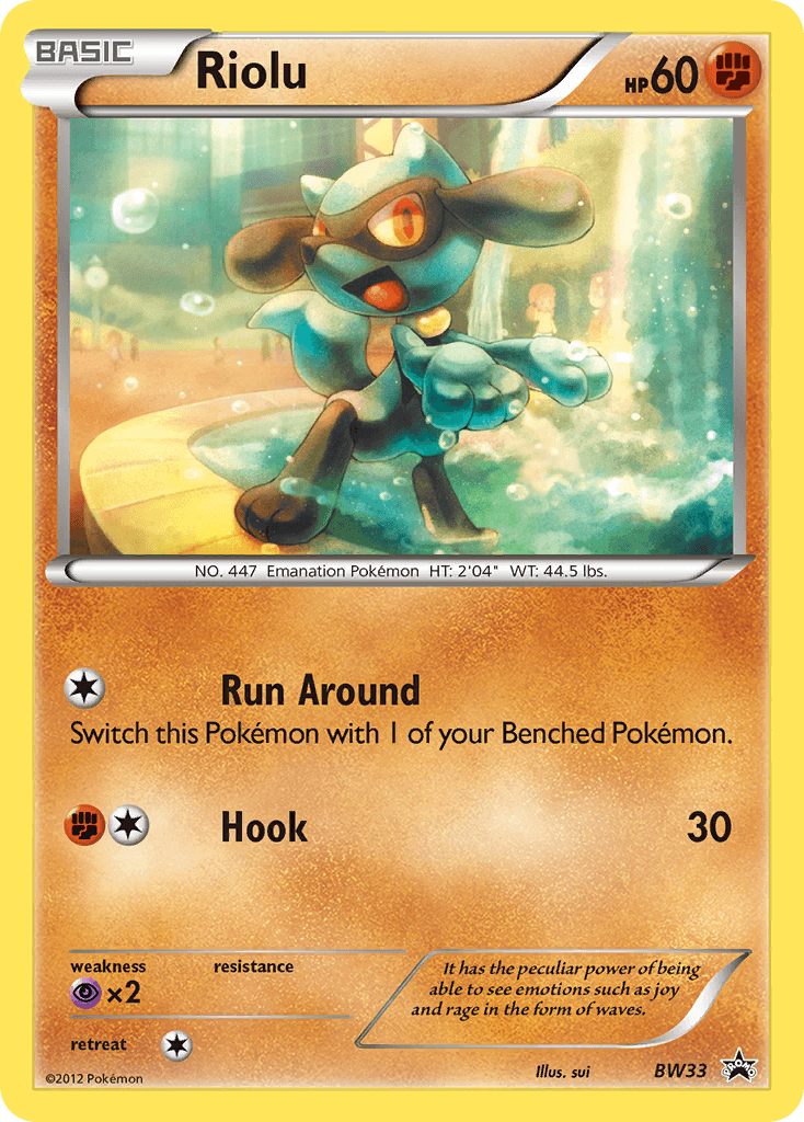 Riolu (BW33) (Cosmos Holo) [Black & White: Black Star Promos] - POKÉ JEUX