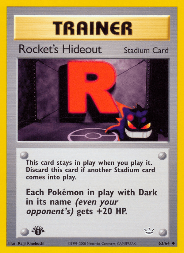 Rocket's Hideout (63/64) [Neo Revelation 1st Edition] - POKÉ JEUX