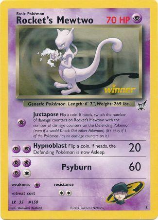 Rocket's Mewtwo (8) (Jumbo Card) [Best of Promos] - POKÉ JEUX