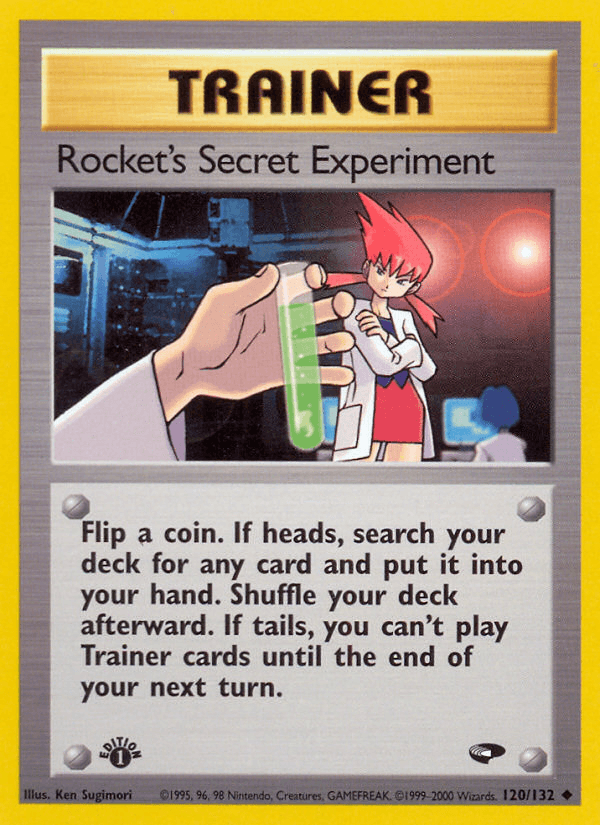 Rocket's Secret Experiment (120/132) [Gym Challenge 1st Edition] - POKÉ JEUX