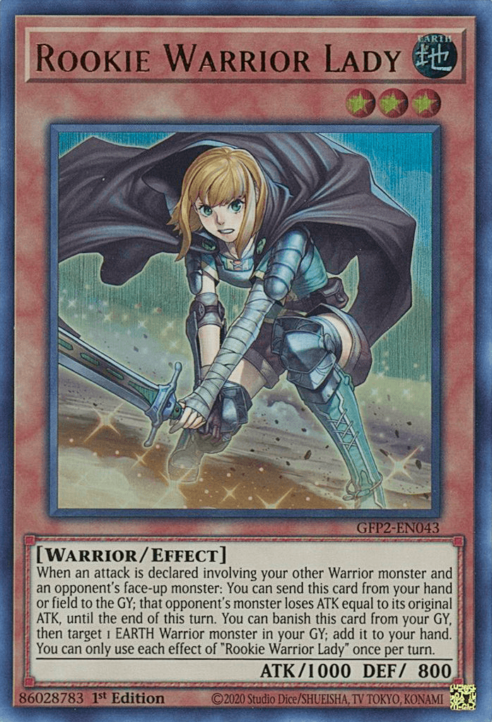 Rookie Warrior Lady [GFP2-EN043] Ultra Rare - POKÉ JEUX