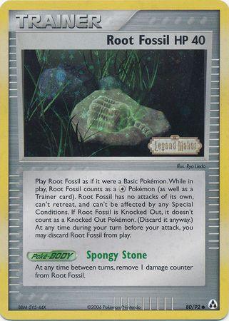 Root Fossil (80/92) (Stamped) [EX: Legend Maker] - POKÉ JEUX