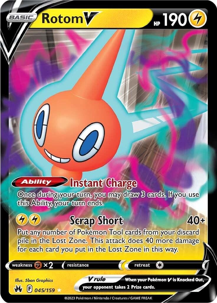 Rotom V (045/159) [Sword & Shield: Crown Zenith] - POKÉ JEUX