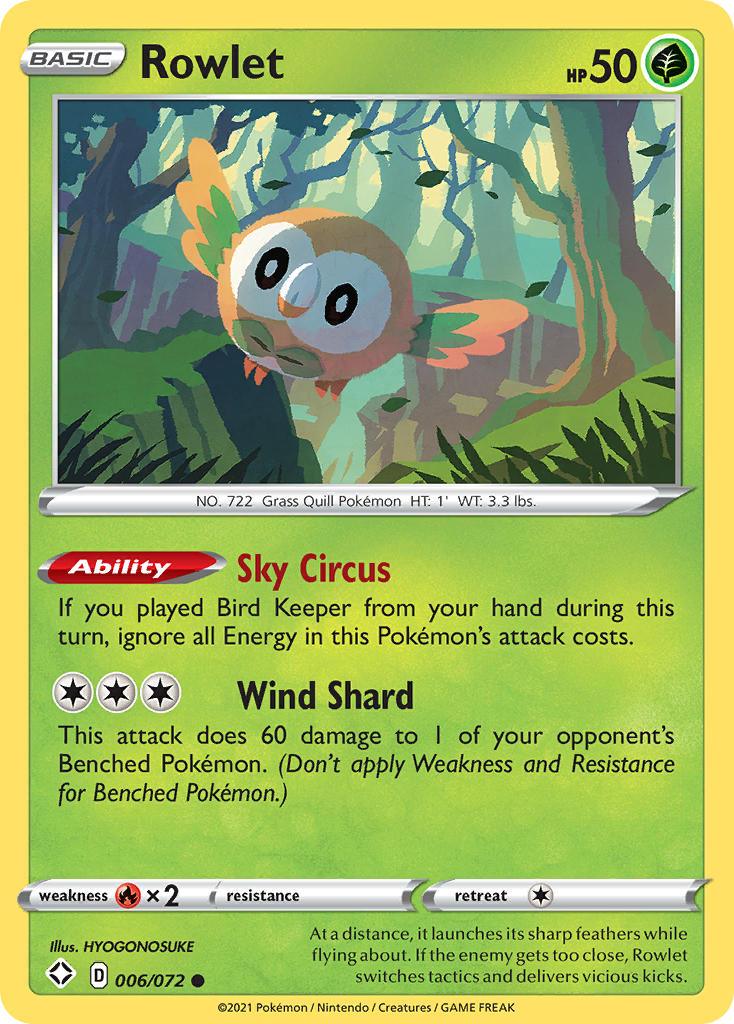 Rowlet (006/072) [Sword & Shield: Shining Fates] - POKÉ JEUX