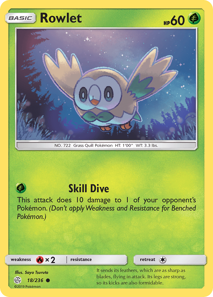 Rowlet (18/236) [Sun & Moon: Cosmic Eclipse] - POKÉ JEUX