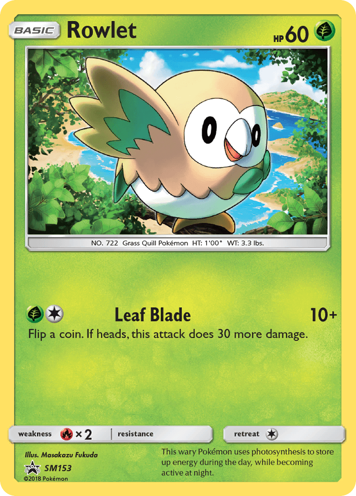 Rowlet (SM153) [Sun & Moon: Black Star Promos] - POKÉ JEUX