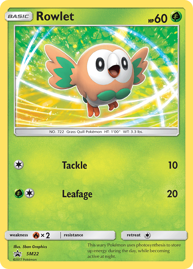 Rowlet (SM22) [Sun & Moon: Black Star Promos] - POKÉ JEUX