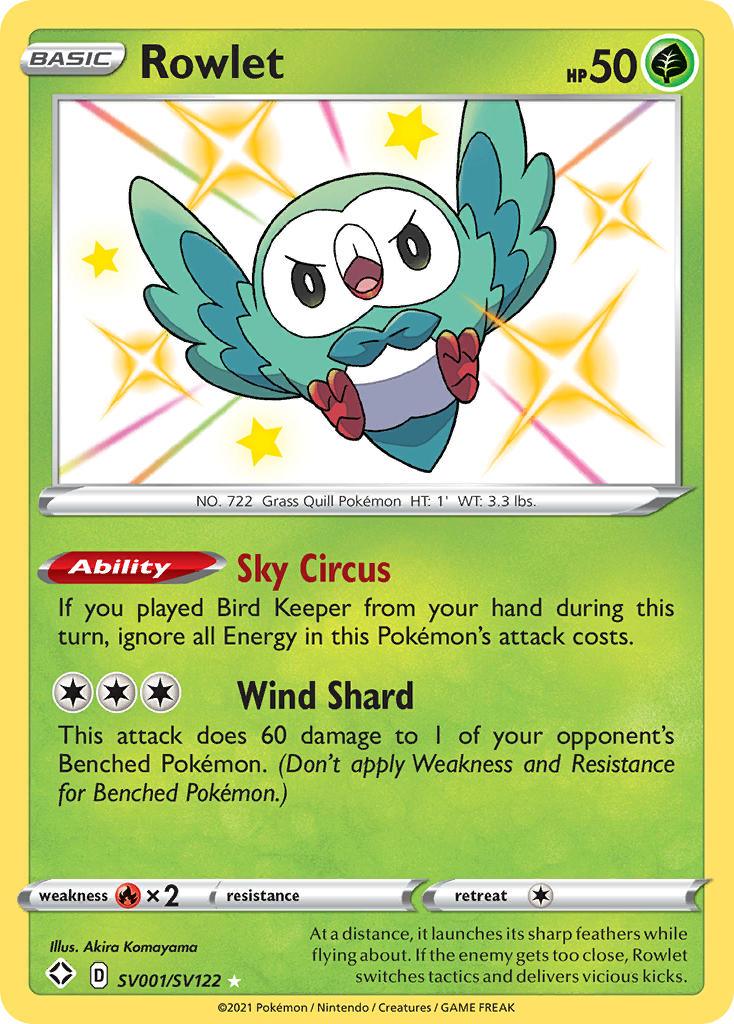 Rowlet (SV001/SV122) [Sword & Shield: Shining Fates] - POKÉ JEUX