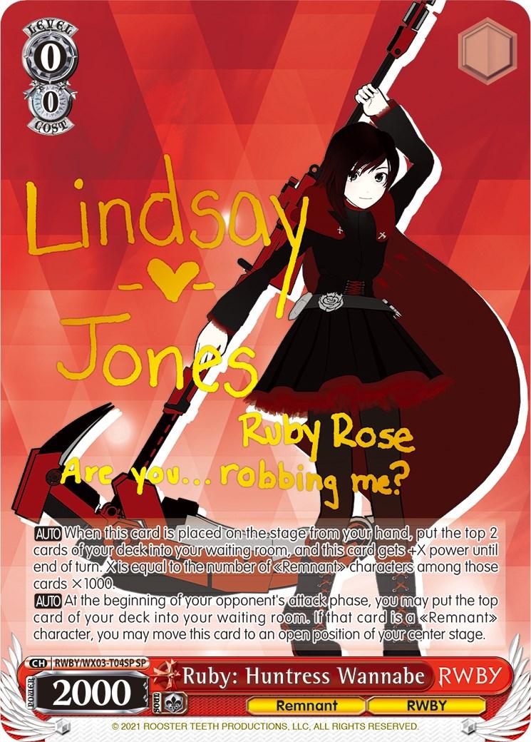 Ruby: Huntress Wannabe (RWBY/WX03-T04SP SP) [RWBY] - POKÉ JEUX