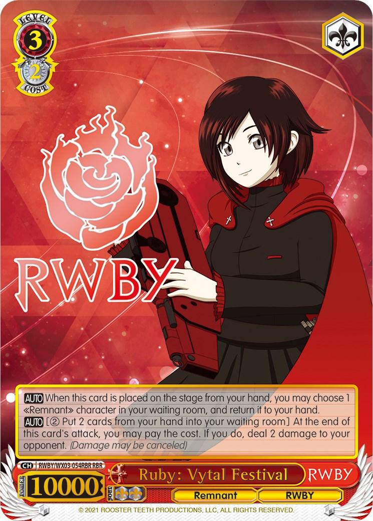 Ruby: Vytal Festival (RWBY/WX03-054RBR RBR) [RWBY] - POKÉ JEUX