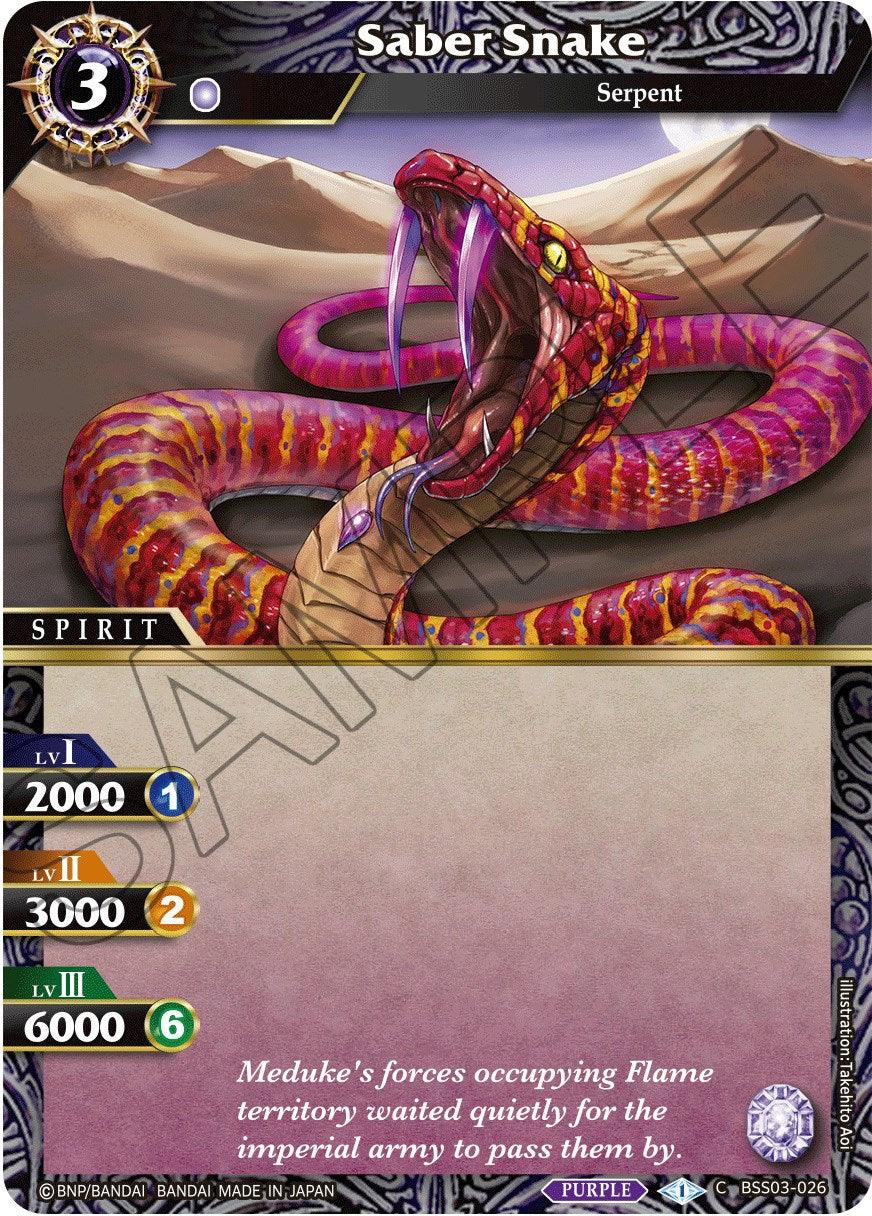 Saber Snake (BSS03-026) [Aquatic Invaders] - POKÉ JEUX