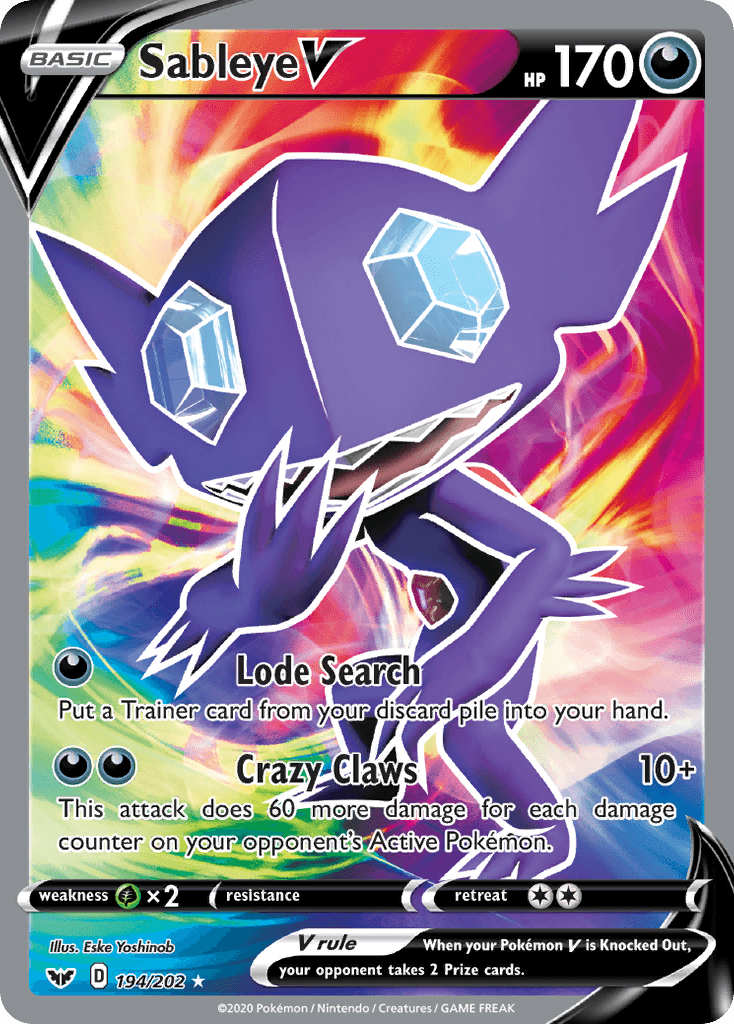 Sableye V (194/202) [Sword & Shield: Base Set] - POKÉ JEUX