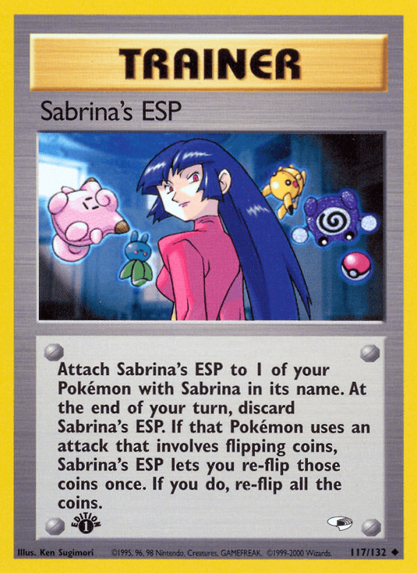 Sabrina's ESP (117/132) [Gym Heroes 1st Edition] - POKÉ JEUX