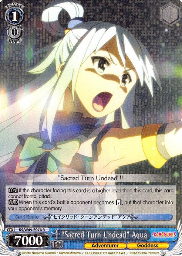 "Sacred Turn Undead" Aqua (KS/W49-E078 R) [KonoSuba] - POKÉ JEUX