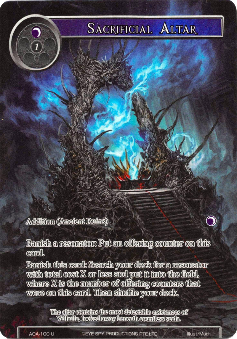 Sacrificial Altar (Full Art) (AOA-100) [Awakening of the Ancients] - POKÉ JEUX