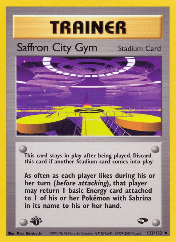 Saffron City Gym (122/132) [Gym Challenge 1st Edition] - POKÉ JEUX