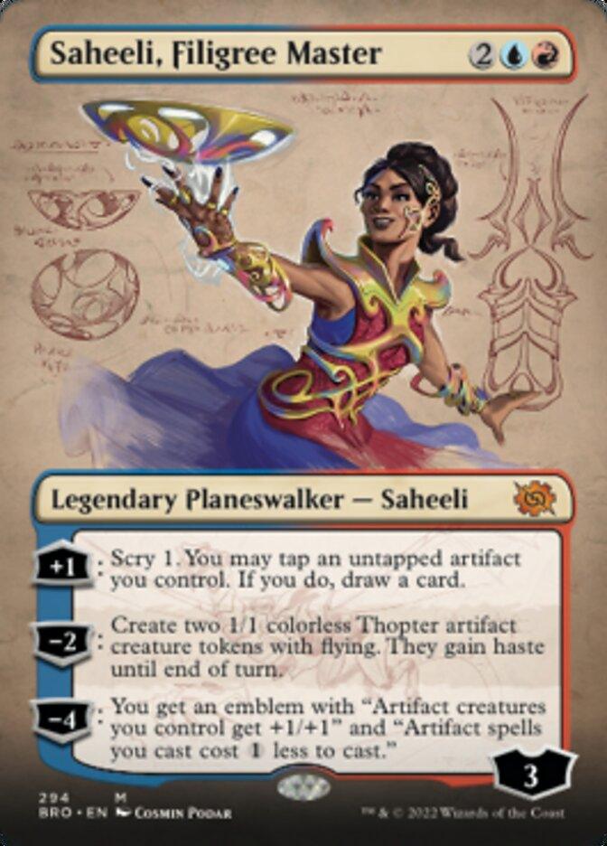 Saheeli, Filigree Master (Borderless Alternate Art) [The Brothers' War] - POKÉ JEUX