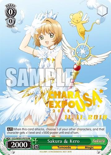 Sakura & Kero (CCS/WX01-P015 PR) (CharaExpo 2018) (Promo) [Cardcaptor Sakura: Clear Card] - POKÉ JEUX