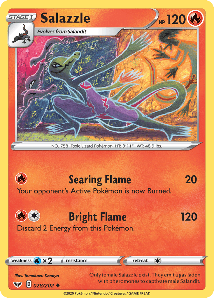 Salazzle (028/202) [Sword & Shield: Base Set] - POKÉ JEUX